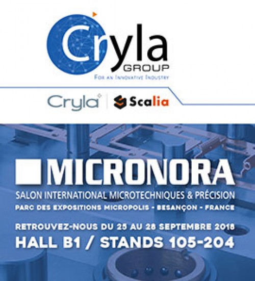 Retrouvez Cryla du 25 au 28 septembre 2018 à Micronora, Salon International des Microtechniques et de la précision